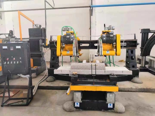 Mesin Pemotong Tepi Batu Empat Iris Otomatis untuk Slab Kolom 1500mm