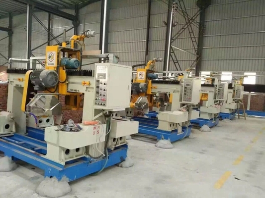 Empat PCS Mesin Pemotong Batu Pilar Tunggal Pemrosesan Pilar Kolom Base Caps