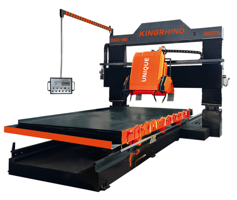 Plc CNC Profil Mesin Pemotong Dua Pisau Gantry Type 350mm Sampai 600mm